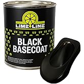 LiME LiNE Automotive Basecoats, 1k Urethane Base Coat Color (Black Basecoat Quart)