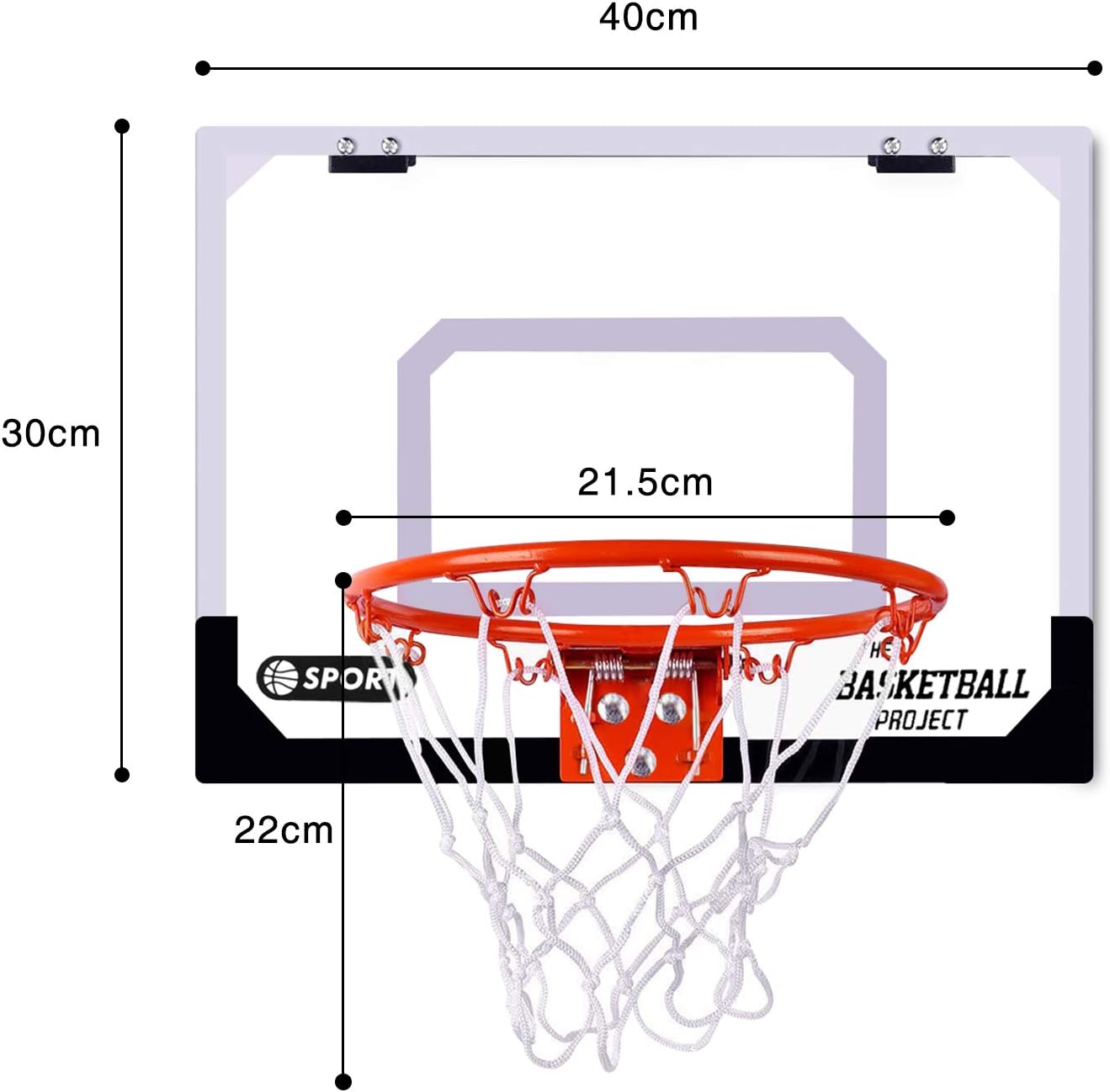 Bigzzia Indoor Basketball Hoop Includes 3 Mini Basketballs & Hand Pump with Needle for Door Wall Kids Adults Indoor Play : Sports & Outdoors