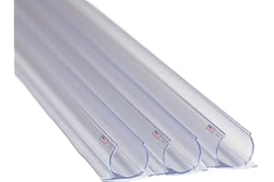 Novelty Lights 10 Pack 3/8in Rope Light Track, 3 Feet Clear PVC Mounting Channels for Indoor or Outdoor Rope Lights, UV Treated, 360 Degree Lighting