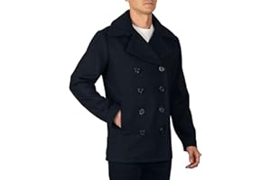 Alpine Swiss Mason Mens Wool Blend Classic Pea Coat Jacket