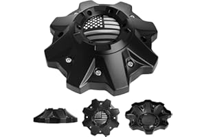 InTimesAuto Wheel Center Hub Caps for Fuel Offroad Replacement Center Hubcaps for # 1002-53B M-447 Rims, Set of 4 American Flag Style, Premium ABS Material, Recommended for Off-Road Tuning Enthusiasts