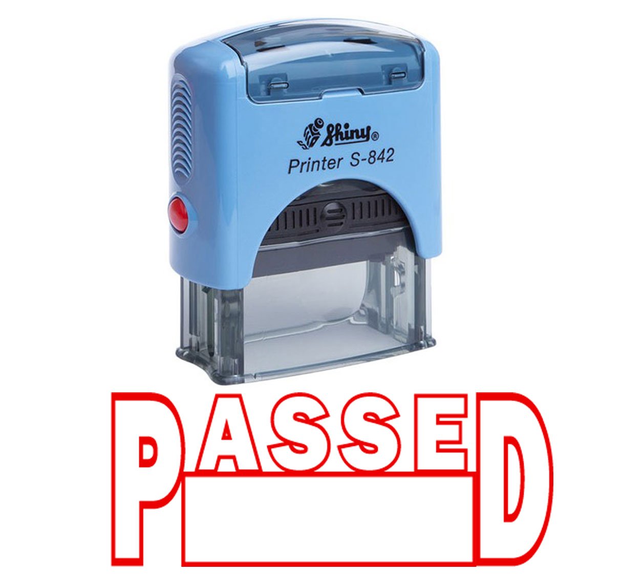 Passed Self Inking Rubber Stamp Custom Shiny Office Stationary Stamp