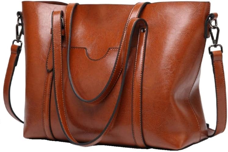 Amazon Co Jp T O Style ショルダーバッグ レディース メンズ ビジネス 斜めがけバッグ 肩掛け トートバッグ ハンドバッグ ソフトpuレザー 多機能 軽量 キャメルブラウン シューズ バッグ