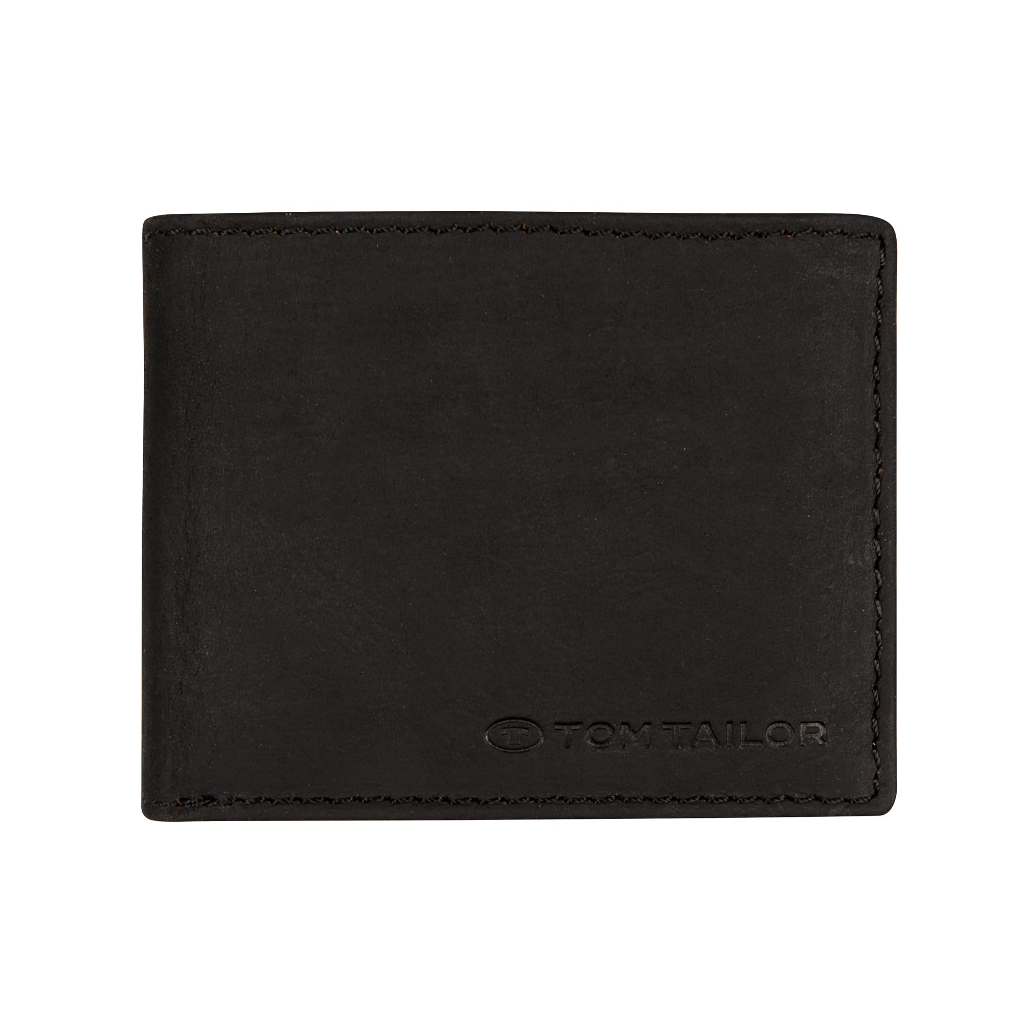 TOM TAILOR Men's Ron Wallet (Denim Size), Black, one Size