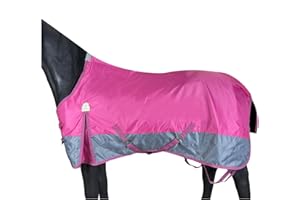BARN & STABLE 420D Breathable&Waterproof Horse Sheet Summer Sheet for Horse with Removable Web Leg Straps