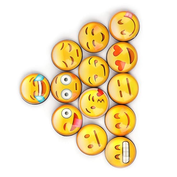 MEIYIN - Juego de 13 imanes para nevera, diseño de emoticonos ...