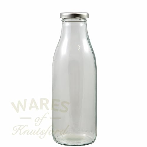 Pint Milk Bottle 20oz / 580ml Vintage Glass Milk Bottles, Retro Milk