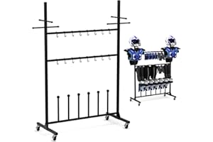 LUCKUP Hockey Gear Drying Rack for 2 Sets- Ice Hockey Gear Holder Field Hockie Equipment Dryer - Multifunctional Sports Metal