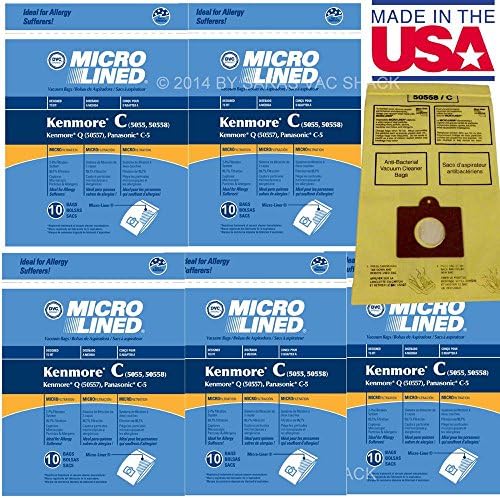 Vacuum Cleaner Bags 50 Sears Kenmore Vacuum Cleaner Bags 5055 50557 50558 DVC