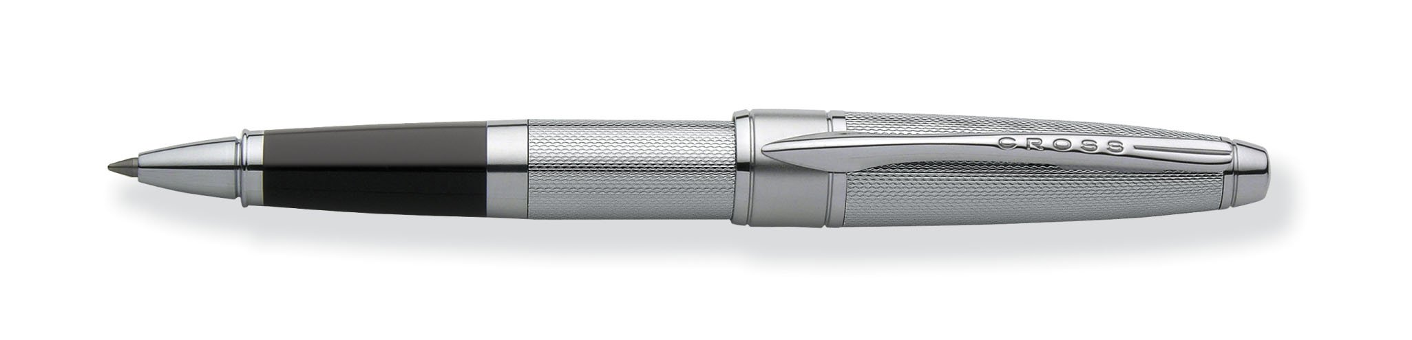 Cross Apogee Rollerball Pen with Spring-loaded Clip Chrome Ref AT0125
