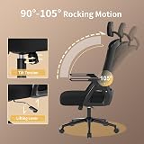 nasPaluro Ergonomic Office Chair with Headrest, Height Adjustable, Mesh Back view 4