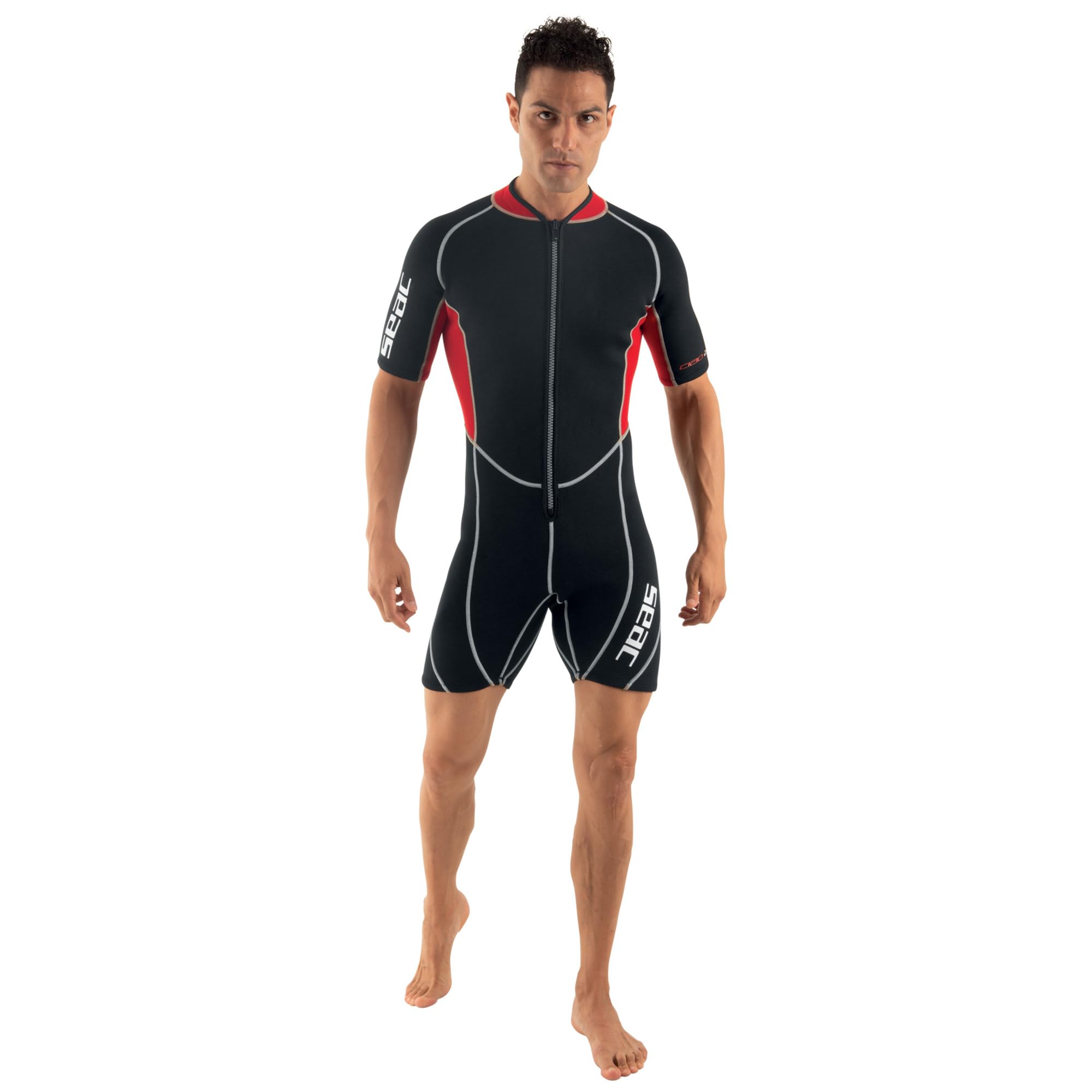 Seac Men's Wetsuit Shorty 2.5 mm Ciao Black black/red Size:XXL