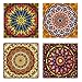 HaiMay 4 Pack DIY 5D Diamond Painting Kits 6.6 Yards Yellow Rooster Feathers Fringe Trim Sewing Feather Trim Ribbon