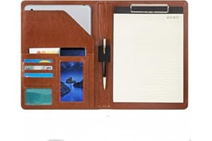 NuVision Padfolio/Resume Portfolio Folder, Padfolio Cover, Conference/Resume/Legal Document Organizer with Letter/A4 Size Wri