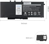 Oyomba 68Wh GJKNX 93FTF Laptop Battery for Dell Latitude 5280 5480 5490 5580 view 3