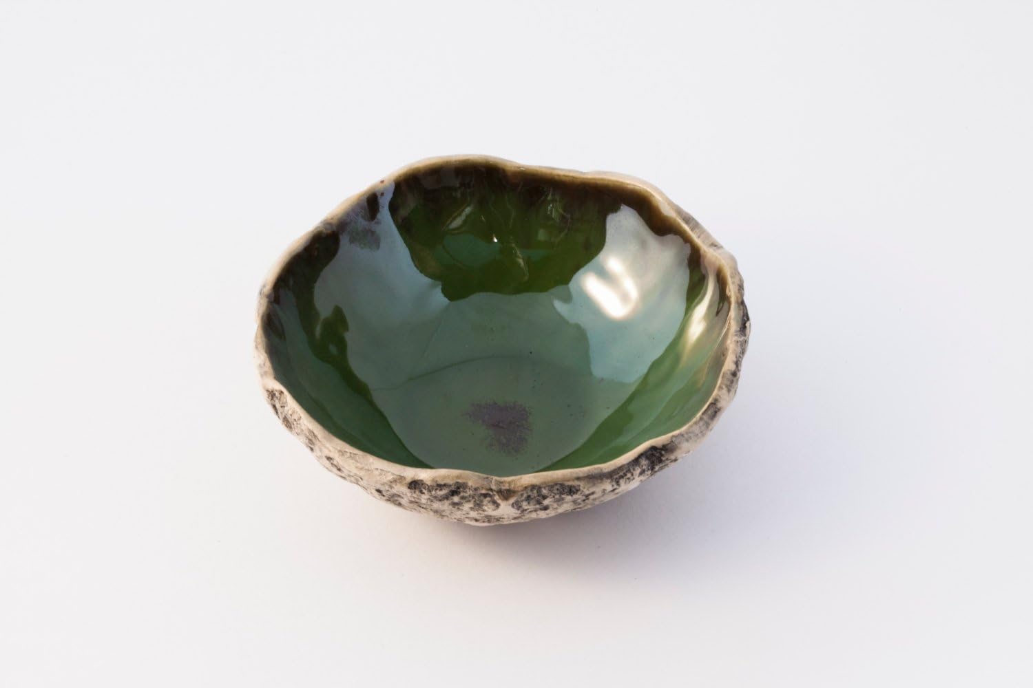 Stunning SEAWEED GREEN handmade ceramic tapas bowl, snack bowl, cookies bowl, Ice Cream bowl, Serving bowl, Christmas gift, birthday gift. 7 natural color glaze variations to choose from.