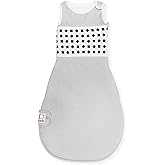 Nanit Breathing Wear Sleeping Bag - 100% Cotton Baby Sleep Sack - Works with Nanit Pro Baby Monitor to Track Breathing Motion Sensor-Free, Real-Time Alerts, Size X-Large, 18-24 Months, Pebble Grey