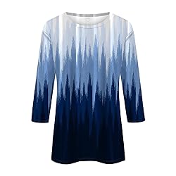 LPIGOH 3/4 Length Sleeve Womens Tops Dressy Casual