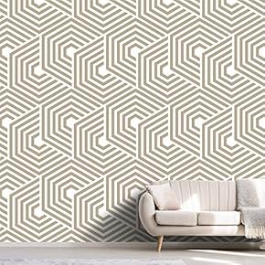 signwin Wall Mural Geometric Pattern Removable Self-Adhesive Wallpaper...