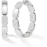 925 Sterling Silver Hoop Earrings Dainty Spirit Snake Small Hoop Earrings Hypoallergenic Lightweight Cubic Zirconia Hoop Earrings 14K Gold Earrings for Women