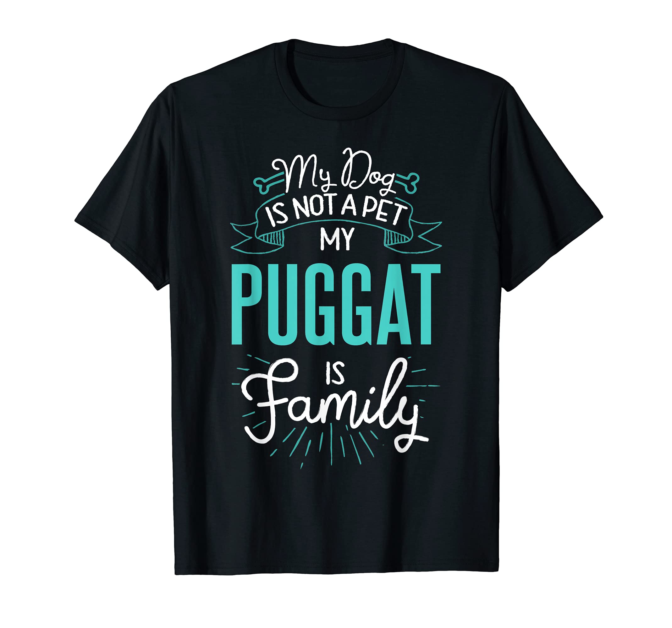 Cute Puggat Design Family Dog Giftn T-Shirt