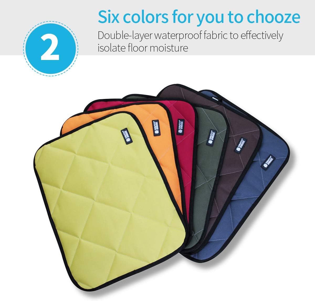 PETCUTE Dog bed Crate mat Pet Mat Waterproof Pet Bed Mattress dog mat for car travel X-large, Brown, XL - Image 5