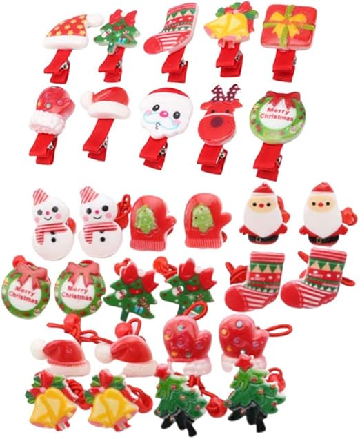 Babbo Natale 3d Con Elastici.Nuobesty 30 Pezzi Mollette Capelli Di Natale Con Elastici Per Capelli Copricapo Di Natale Accessori Capelli Natalizi Bomboniere Feste Natale Amazon It Illuminazione