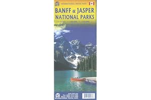 Banff & Jasper National Parks Travel Reference Map 1:240,000/1:250,000