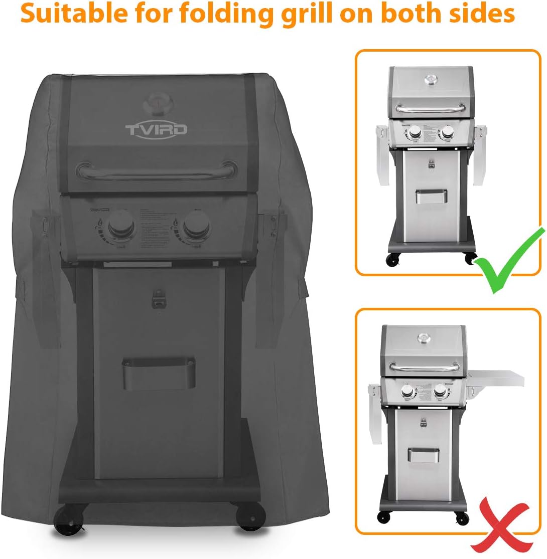 Tvird BBQ Grill Cover 30-inch Waterproof Heavy Duty Gas Grill Covers Fits for Barbeque Grill of Weber, Brinkmann, Char Broil, Holland and More | Rip-Proof and Anti-UV | Oxford Fabric BBQ Cover : Garden & Outdoor