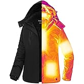 Doumern Official Graphene Women Heated Jacket Coat with 18400 mAh Battery Pack & Adaptor