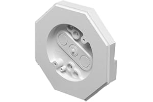 Arlington Industries FBA_8151-1 Arlington 8151-1 Lamp Mounting Kit with Built-in Box for 5/8 Inch Vertical Siding Lap, White