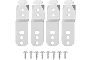 GOKTVAI 2pcs 00619985 Dishwasher Mounting Bracket with Screws, Stainless Steel Under Counter Dishwasher Mounting Clips Parts for Thermador Gagenau & Most Top Brand Dishwashers