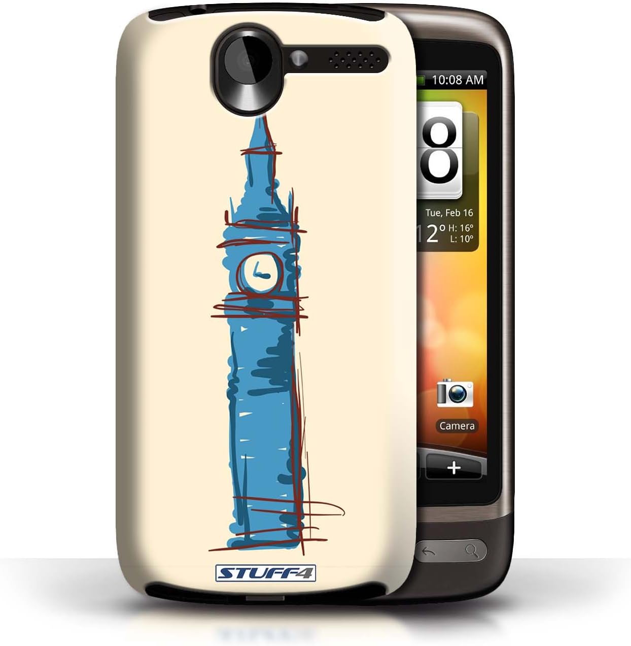 Stuff4 Phone Case for HTC Desire G7 Landmarks Big Ben/London Design Transparent Hard Cover