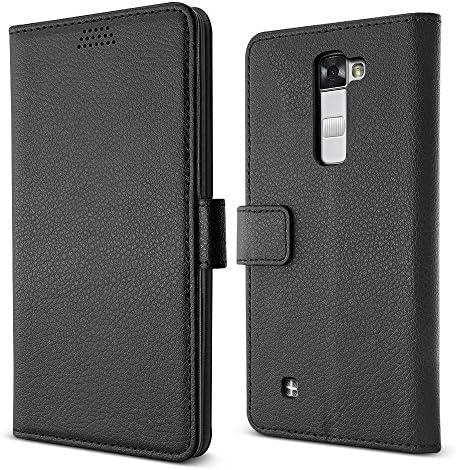 LG Stylus 2 Plus Case/LG Stylo 2 Plus Case, B BELK Soft PU Leather Flip Wallet Case with Durable TPU Back Cover for LG Stylus 2 Plus Released in 2016, MS550 MetroPCS (Black)
