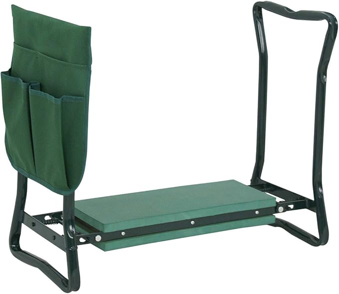 Soft Eva Pad Spring Kneeler Kneeling Bench Seat Green