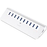 AUKEY USB 3.0 Hub 10 Ports Aluminum Superspeed USB HUB With USB 3.0 Cable For iMac, MacBook Air, MacBook Pro, Mac Mini, PC And Laptops