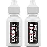 Eclipse Optic Cleaning Solution - Camera Lens and Digital Sensor Cleaner Fluid - Works with All Cameras, Binoculars, and Other Optical Products - Dropper Tip (15ml) - 0.5oz (2-Pack)