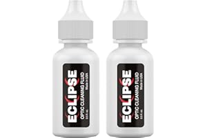 PHOTOGRAPHIC SOLUTIONS Eclipse Optic Cleaning Solution - Camera Lens and Digital Sensor Cleaner Fluid - Works with All Cameras, Binoculars, and Other Optical Products - Dropper Tip (15ml) - 0.5oz (2-Pack)