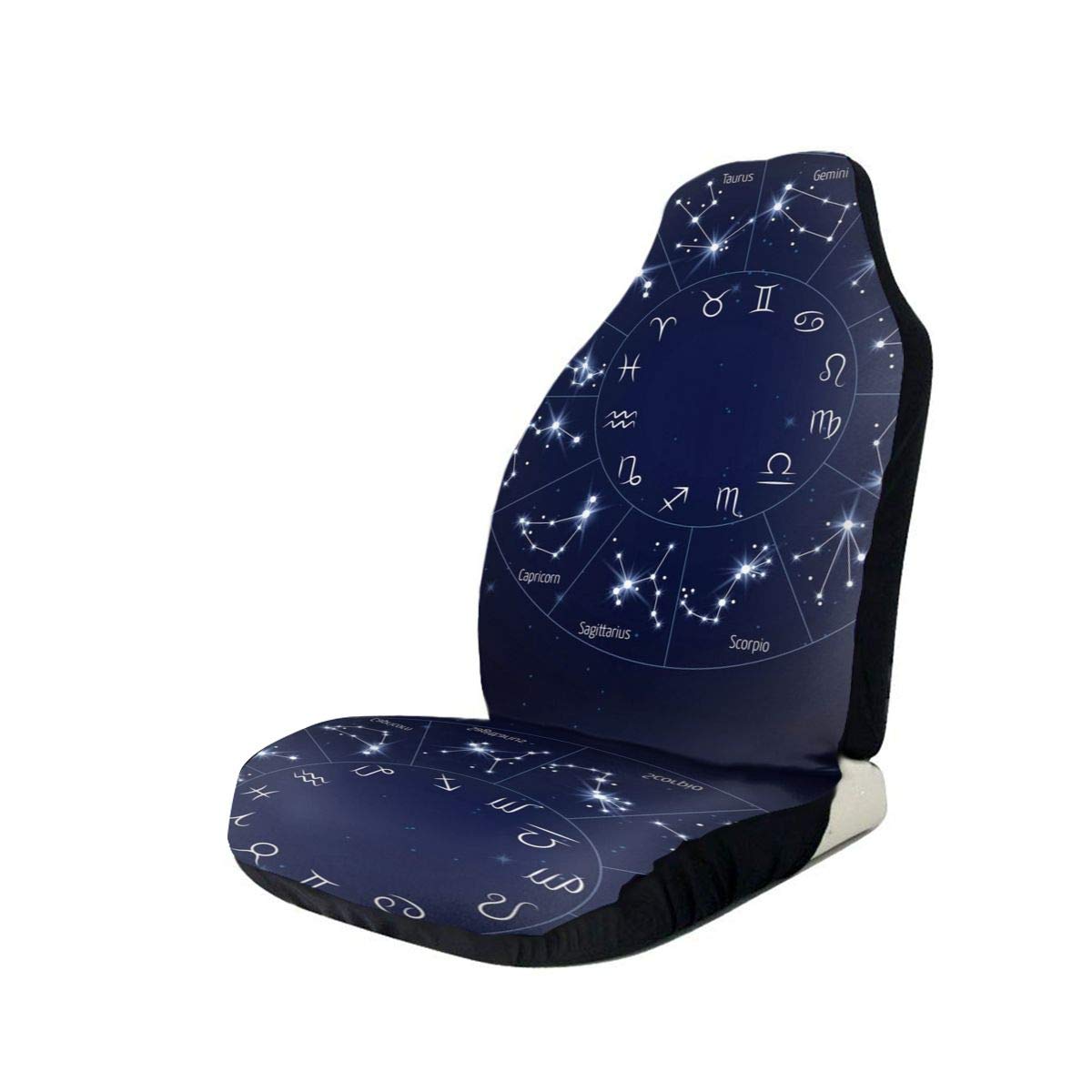 Zodiac Constellation Artistic Illustration Printed Car Seat