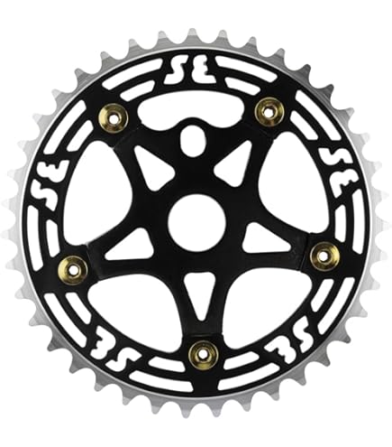 Amazon.com : SE BIKES One Piece Alloy Chainring & Spider