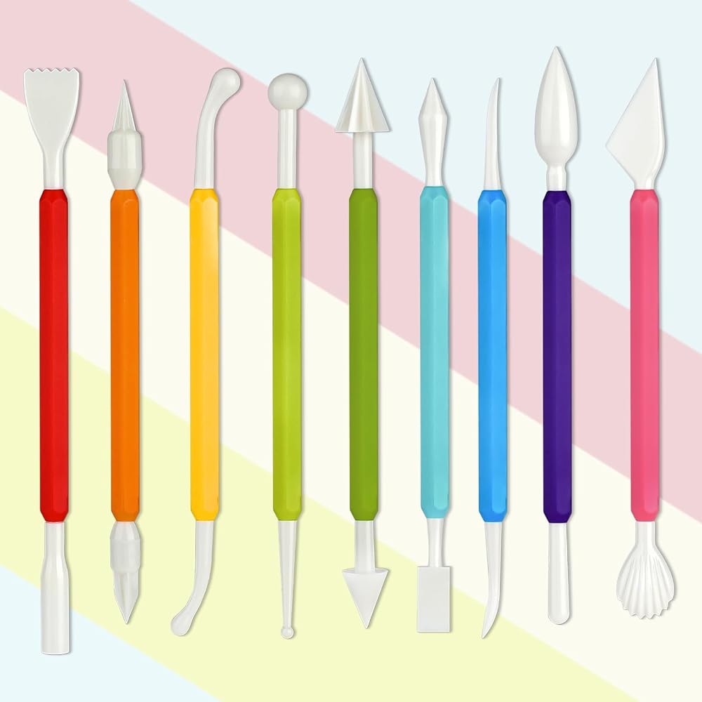 Abeillo 9Pcs Clay Tools Set Polymer Clay Modelling Tools