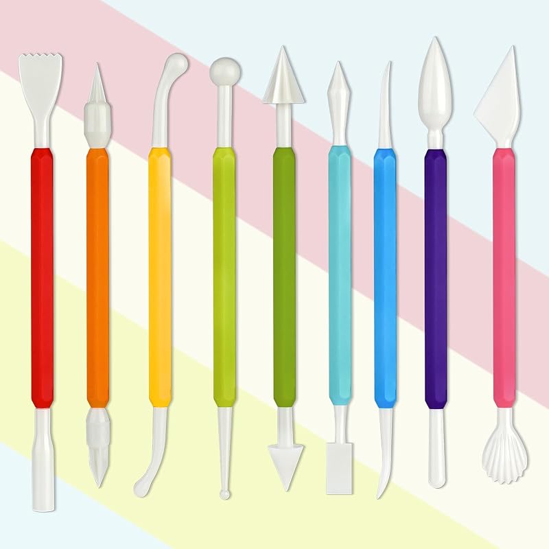 Abeillo 9Pcs Clay Tools Set Polymer Clay Modelling Tools