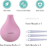 TopQuaFocus Enema Bulb Kit 224ml Silicone Douche for Men Women Pink view 3