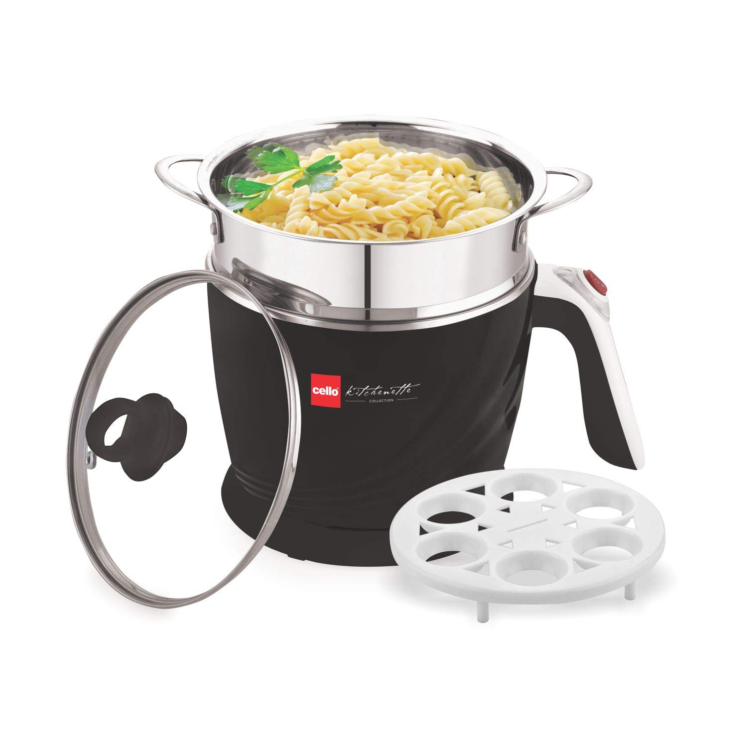 Buy Cello 100 A Multi Utility Cooker 1.2 Litre (Black) Online at Low