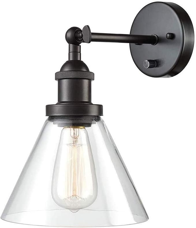 IUHUA Vintage Metal Wall Light Industrial Adjustable Wall Light with