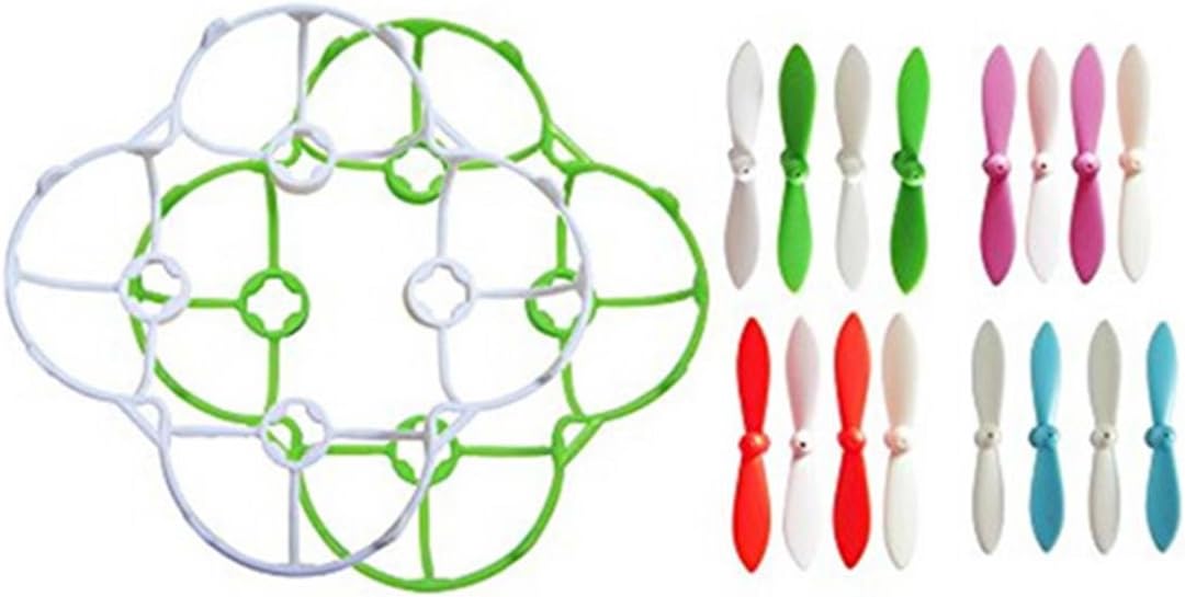 RC Quadcopter Replacement Upgrade Parts Main CW & CCW Blades with Propeller Bumper Guard Protection Cover for Cheerson CX-10