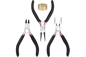 STARFA LAB 3 PCS Jewellery Pliers Set Jewelry Making Tool Multifunctional Craft Pliers with Jump Ring Opener for Jewelry Making, Beading, Creating and Craft and DIY Craft Supplies