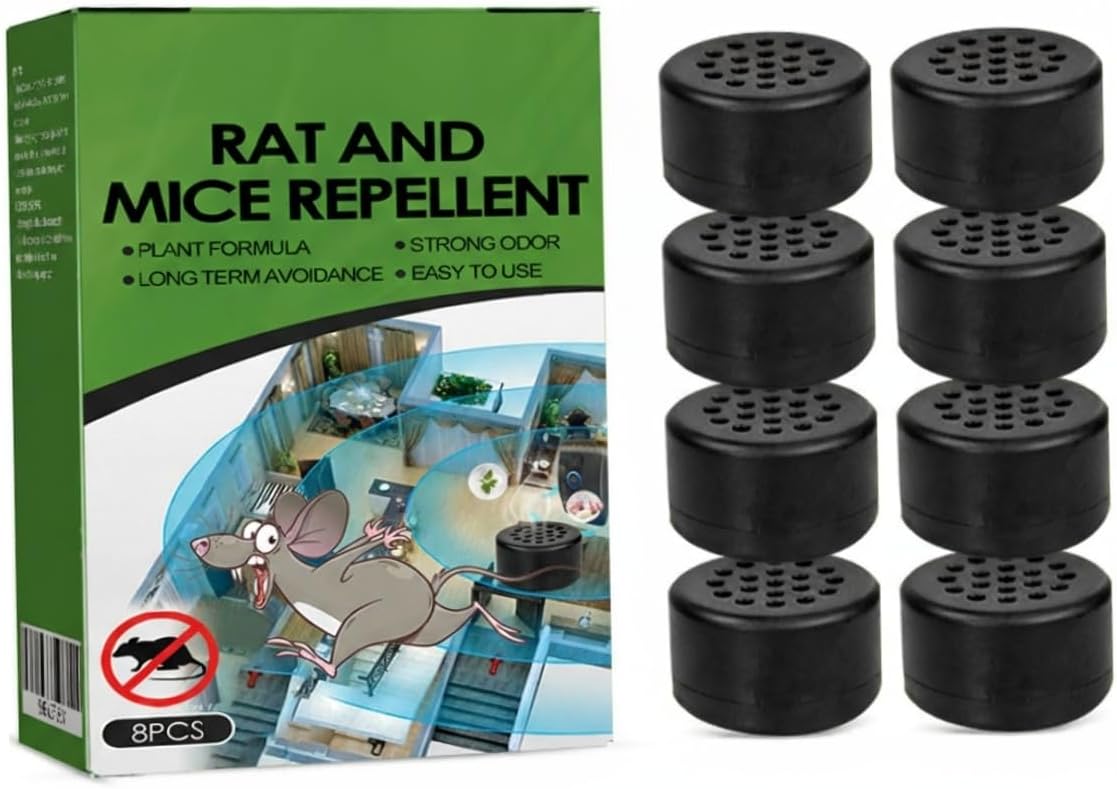 Natural Mice Rodent Repellent 10000Pcs, Peppermint Oil Mouse Repellent for Car Engine Cabinet Indoor Outdoor Garage Safe for Pets
