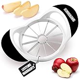 SCHVUBENR Large Apple Corer and Slicer - 4.72 Inch Apple Cutter Slicer with 12 Blades - Stainless Steel Apple Slicer - Sharp 