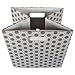 DII Collapsible Polyester Storage Cube, Honeycomb, Gray, Large